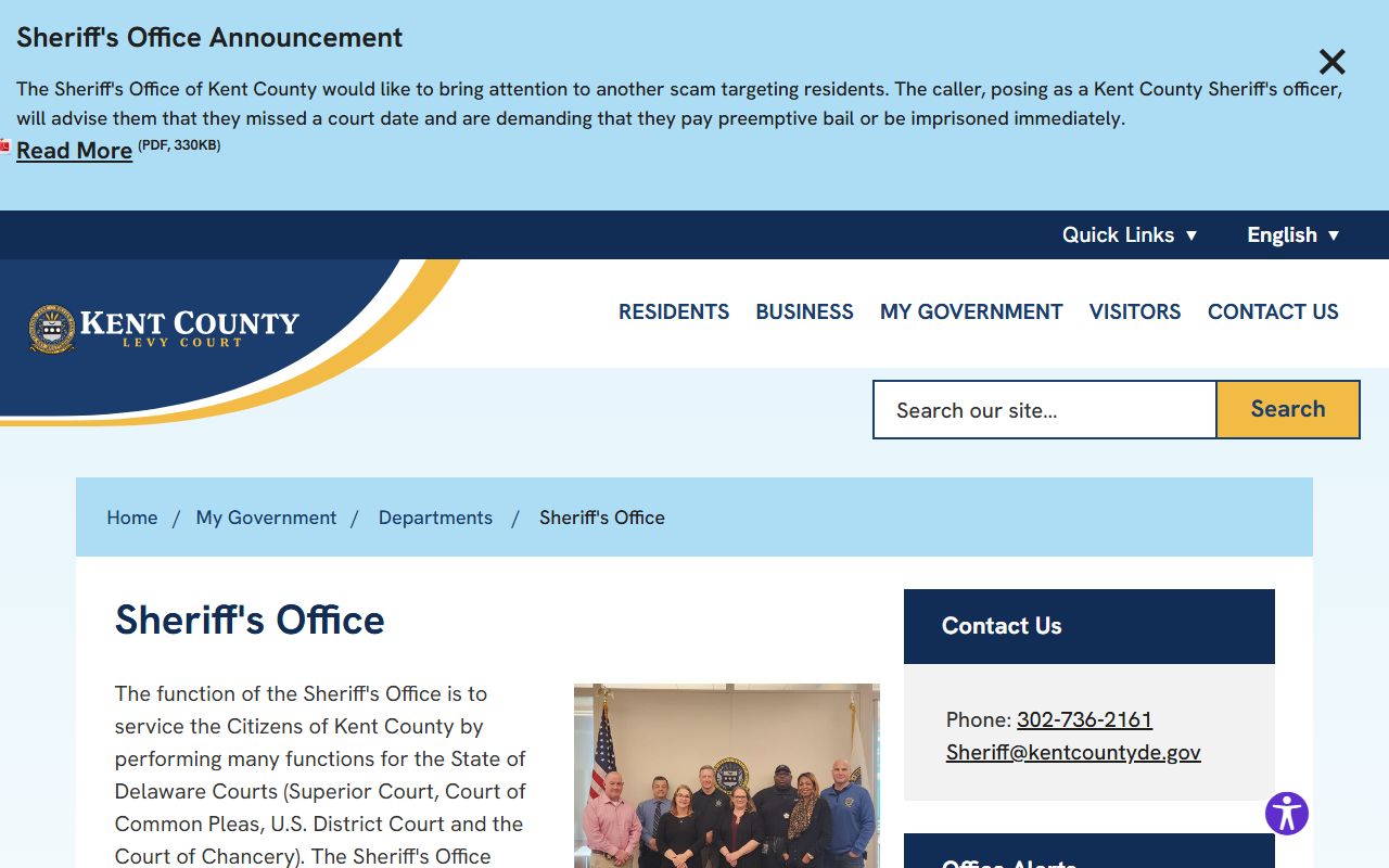 Kent County Sheriff Delaware DUI records