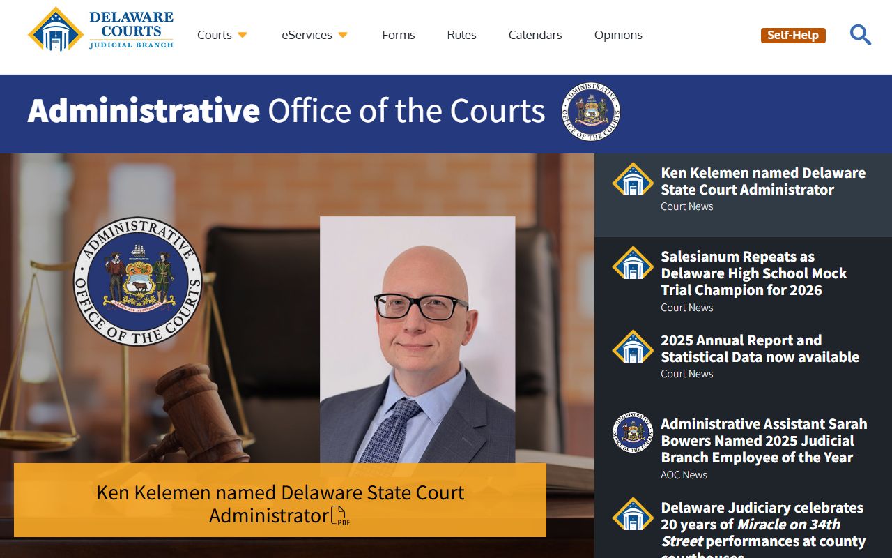 Administrative Office of the Courts Delaware DUI records