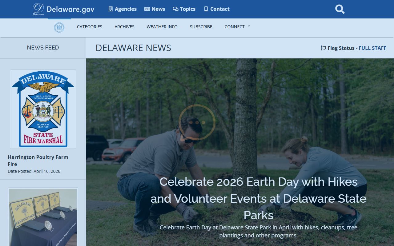 Delaware state news portal DUI records